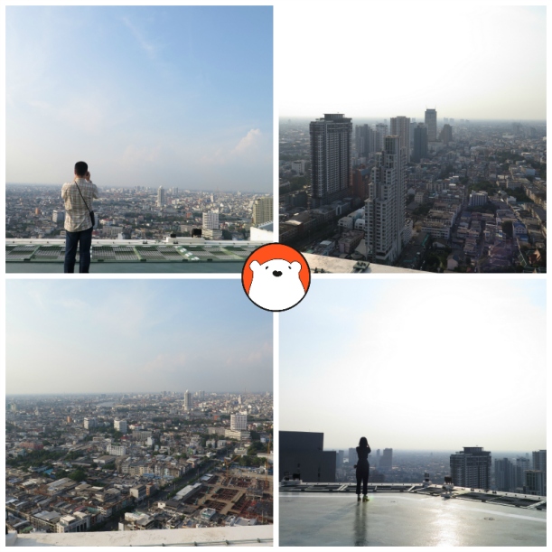 The expansive and panoramic views of Bangkok from the Peninsula Bangkok's heli-pad.